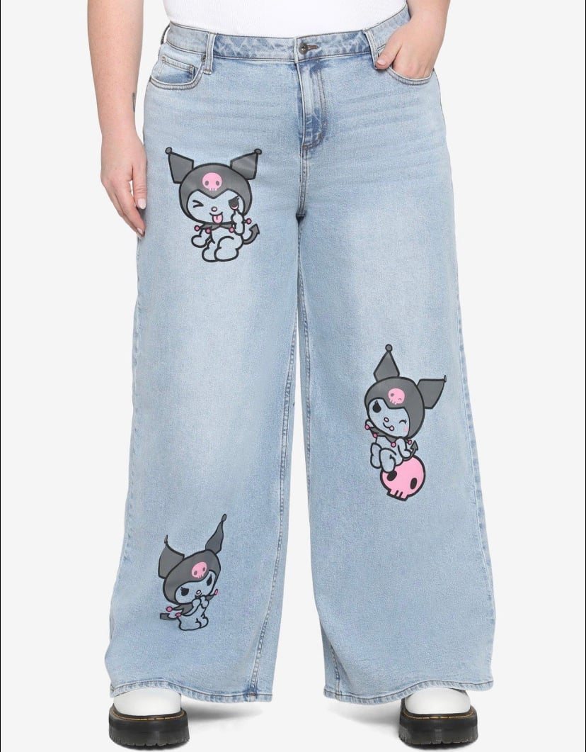 Kuromi plus size mom jeans