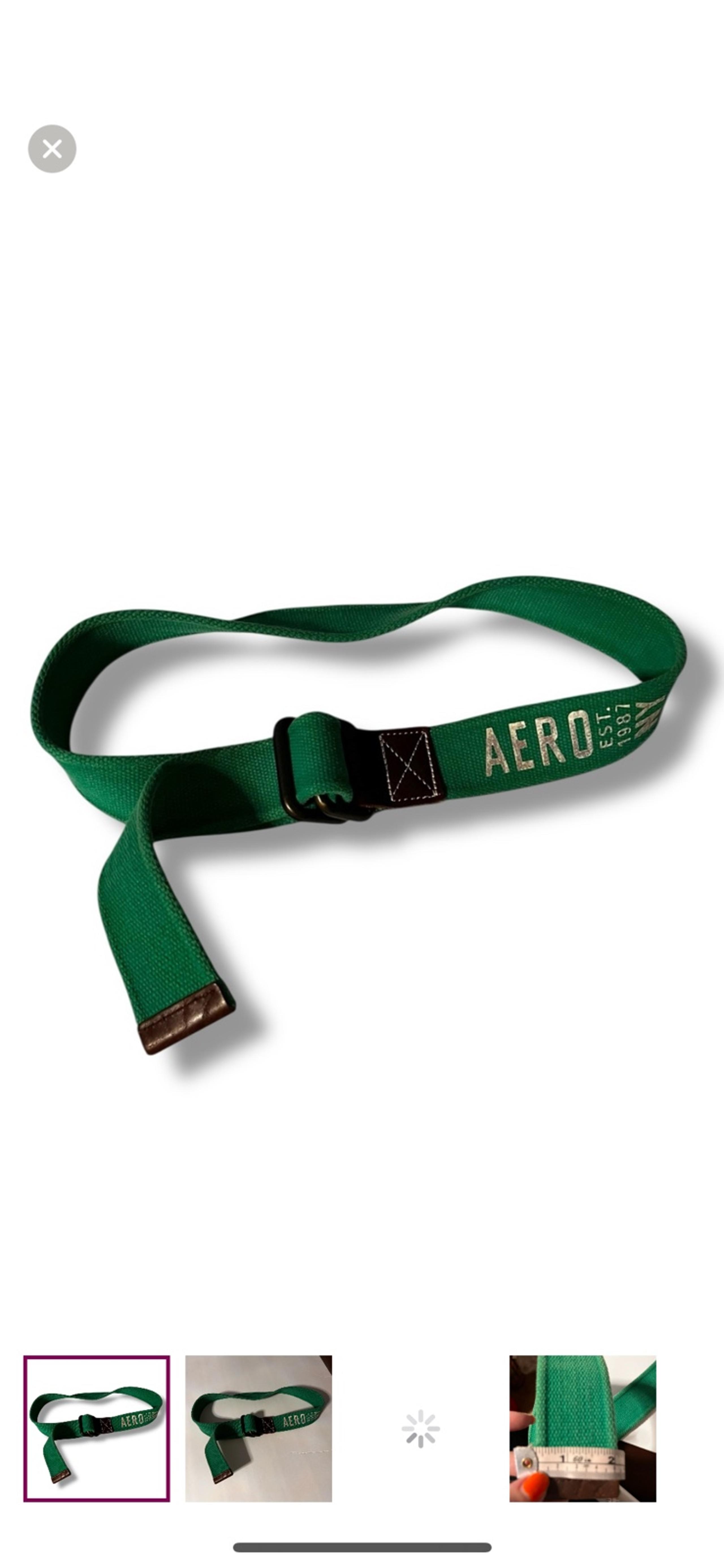 Aero men’s y2k preppy canvas logo belt 43 uni - Aéropostale
