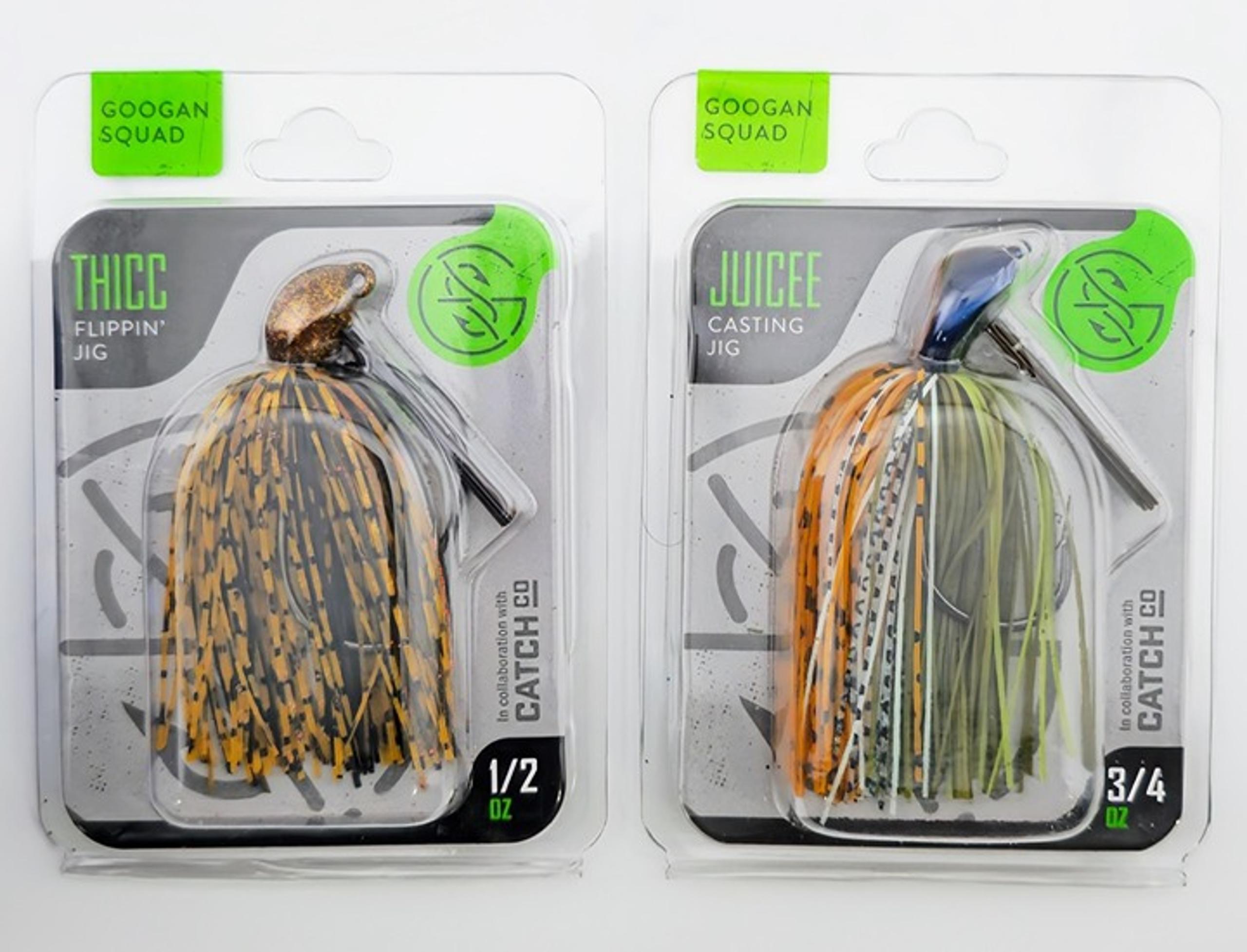 Googan Squad Fishing Jigs - FLIPPIN' & CASTING Combo of 2 Jigs