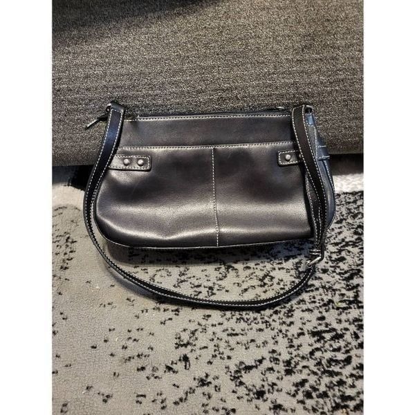 Etienne Aigner black leather purse