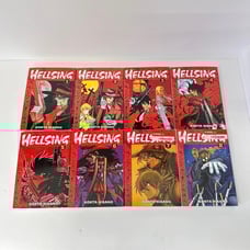 Hellsing manga volumes 1-9, DMP out of print dark horse first printing editions