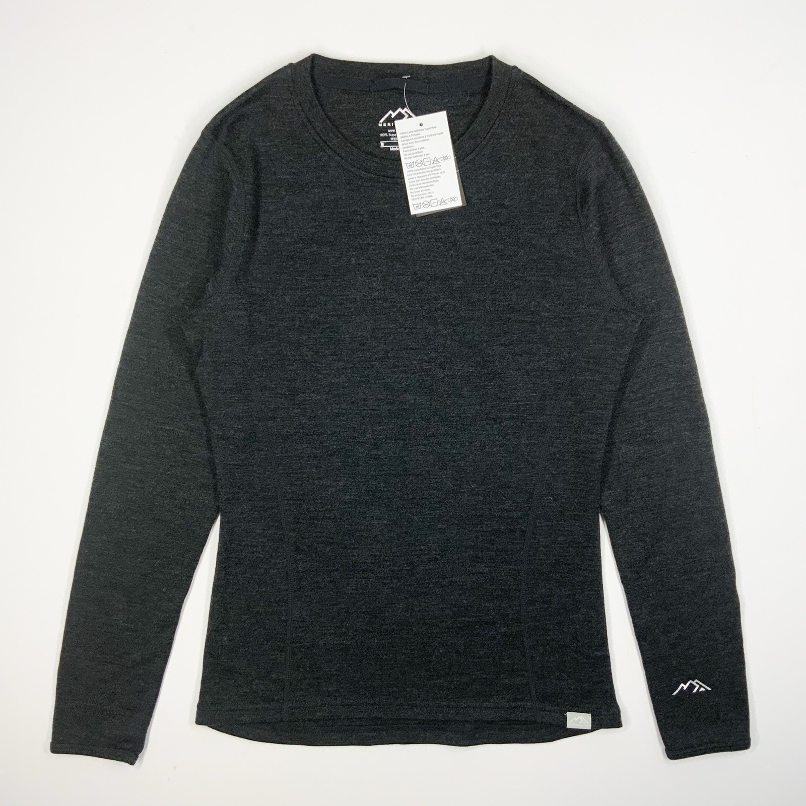 Merino.tech 100% Merino Wool Base Layer Women's Medium M 320 Heavyweight Black
