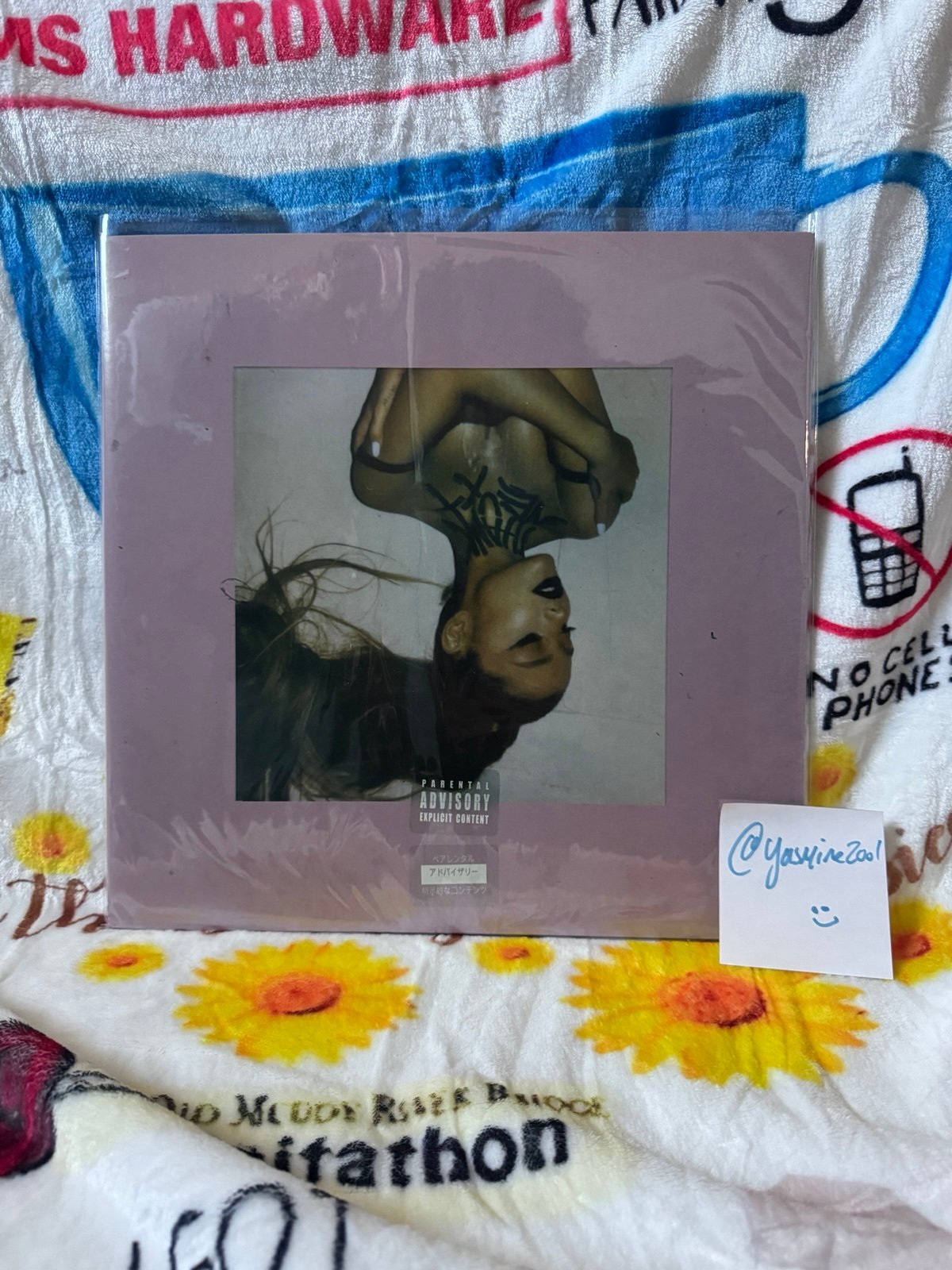 Ariana Grande thank you next target CLEAR vinyl