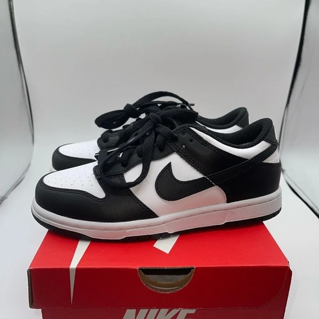 Nike Dunk Low Women size US 11.5 Panda Black Shoes