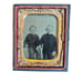 Atq Photo Tintype Ferrotype Portrait Photography Young Boys Posing 1/9 Plate SEE