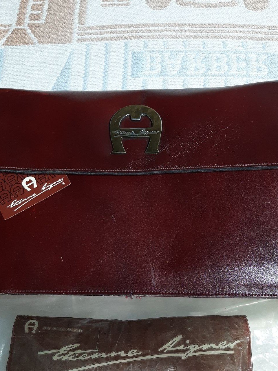 etienne aigner white purse