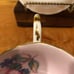 Vintage Paragon Double Warrant Cabbage Rose Pink Background Cup & Saucer Gold