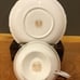 Vintage Paragon Double Warrant Cabbage Rose Pink Background Cup & Saucer Gold