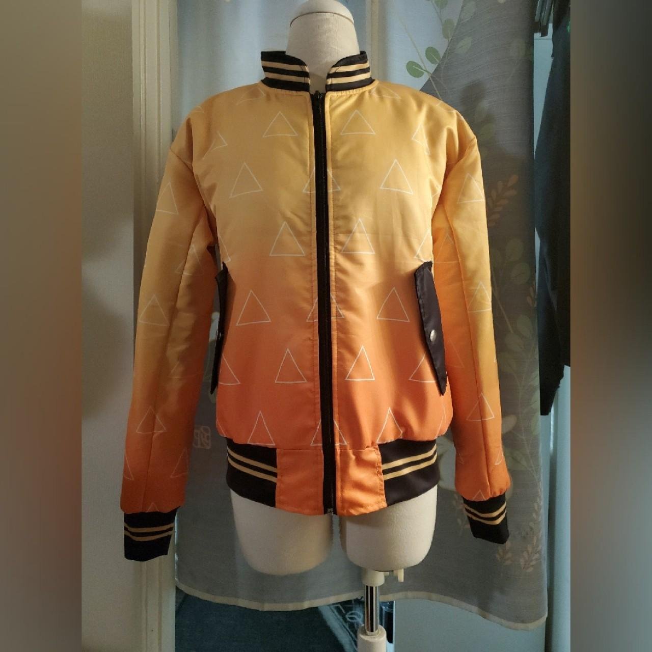 Demon Slayer Zenitsu bomber jacket from Kaiju Sixty Six (size XS)