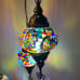 Handmade turkish hanging lamp 4 globes