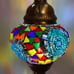 Handmade turkish hanging lamp 4 globes