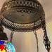 Handmade turkish hanging lamp 4 globes