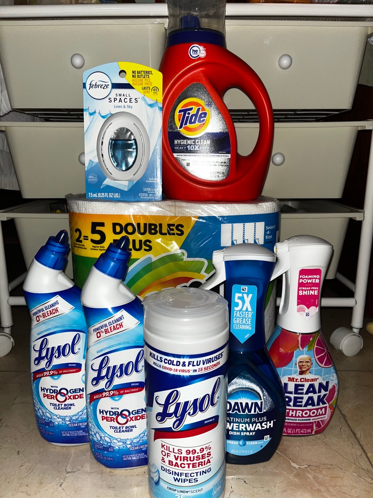Household Laundry and Bathroom Essentials Bundle