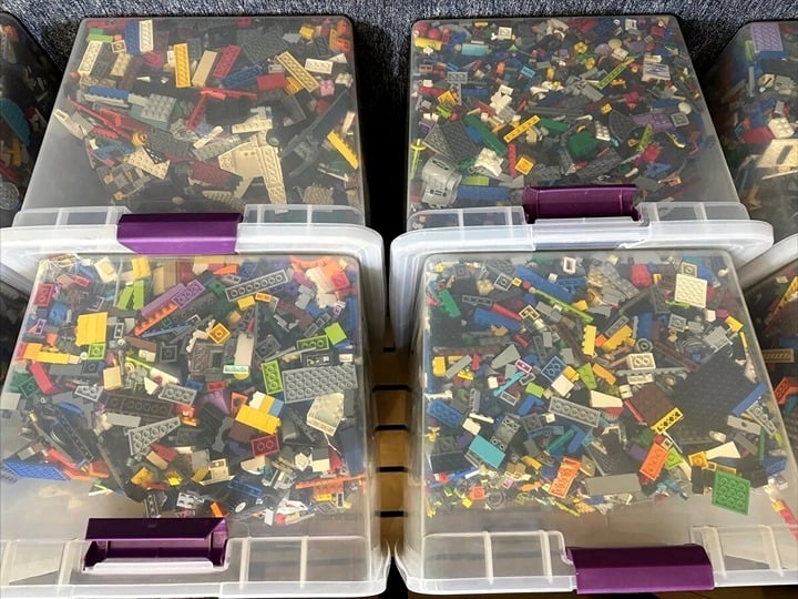 LEGO 5 lbs Pounds Random Parts Pieces Building Blocks Washed Bulk Lot ( Used )