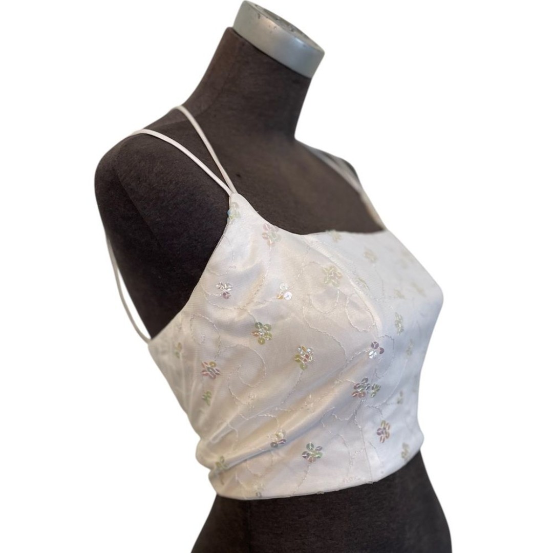 Vintage Masquerade Halter Top