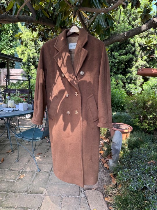 Max mara vintage wool brown coat IT36 S US 0 2