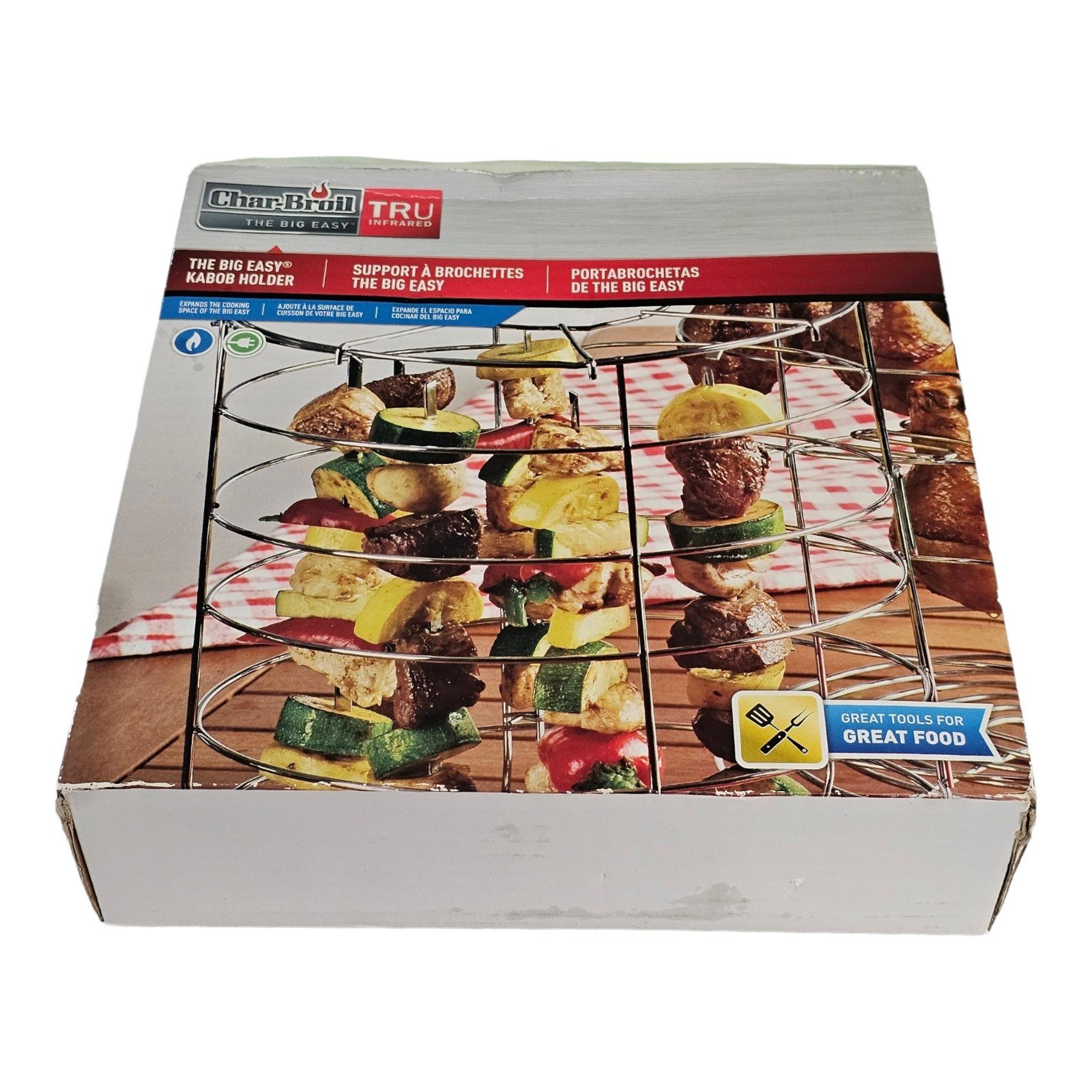 Char-Broil The Big Easy Kabob Holder & 8 Skewers #5783 BRAND NEW