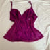 VICTORIA'S SECRET SILK CAMISOLE Lace Tank Top