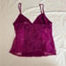 VICTORIA'S SECRET SILK CAMISOLE Lace Tank Top