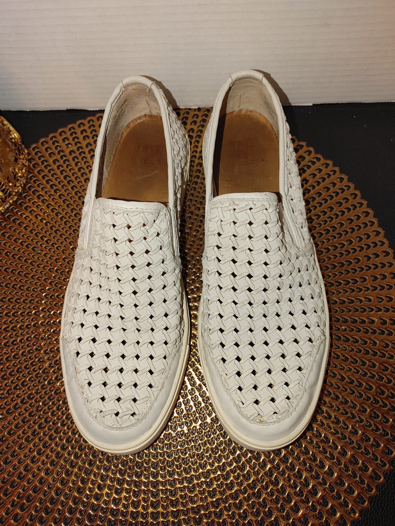 Frye Gabe Leather Slip-Ons Size 10M