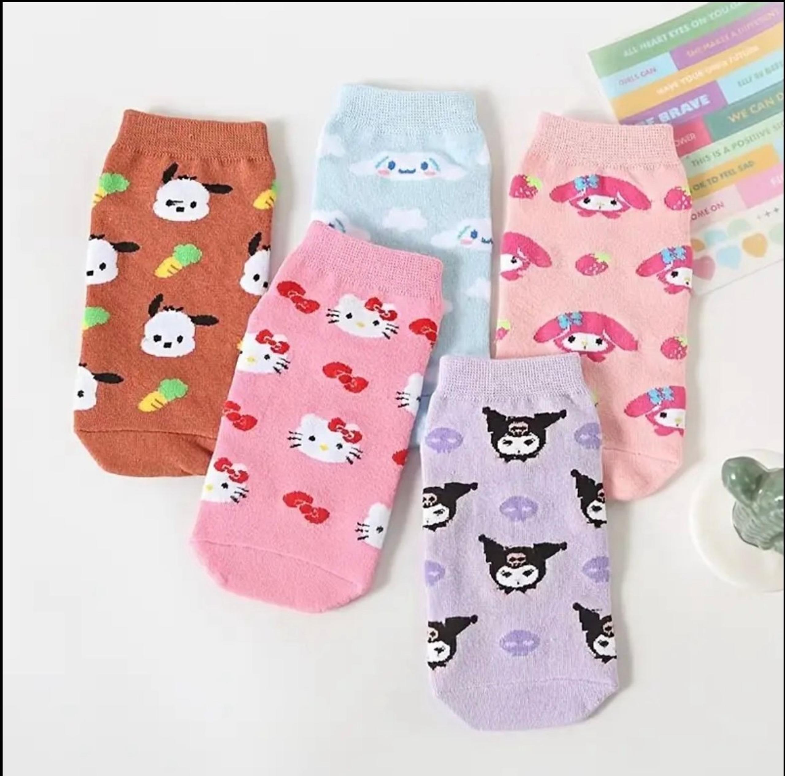 My melody kuromi hello kitty pochacco Cinnamoroll no show socks only one