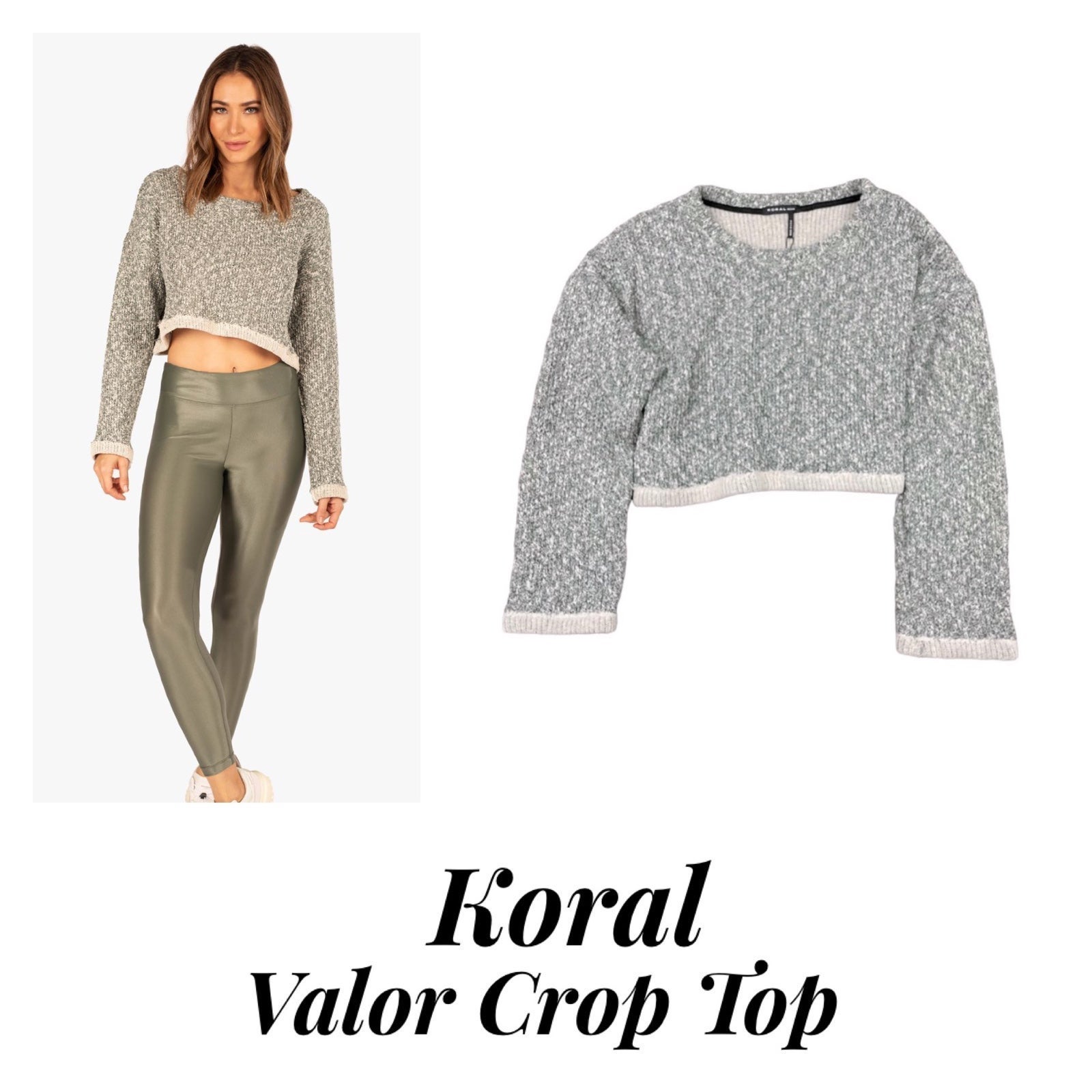 NEW Koral Valor Crop Top
