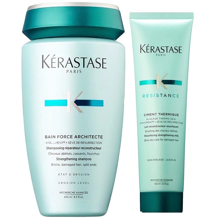 Kerastase Resistance Bain Force Architecte Strengthening Shampoo 8.5 Oz & Ciment