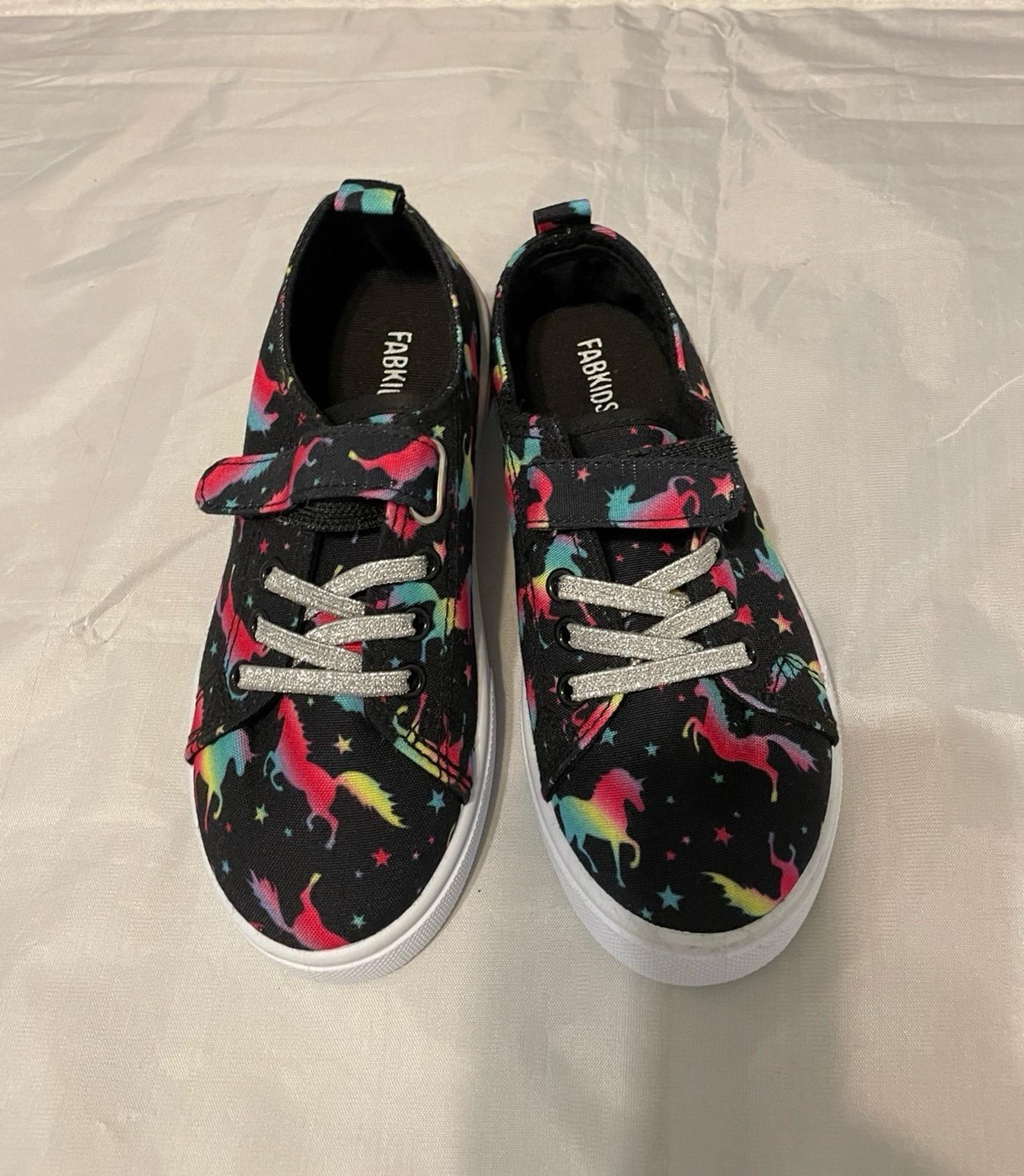 Girls sneakers Bright Lace Up unicorn Size 12