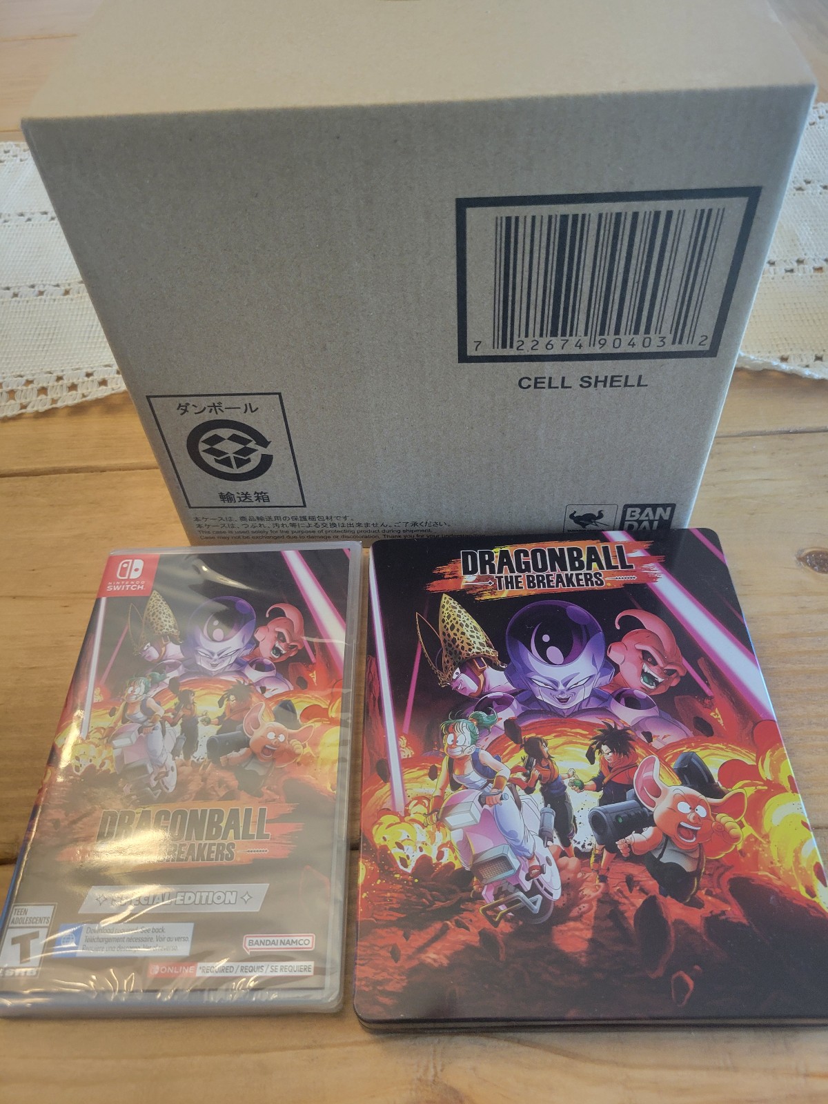 Dragonball The Breakers Special Edition With Steelbook and Cell Shell & DLC NSW