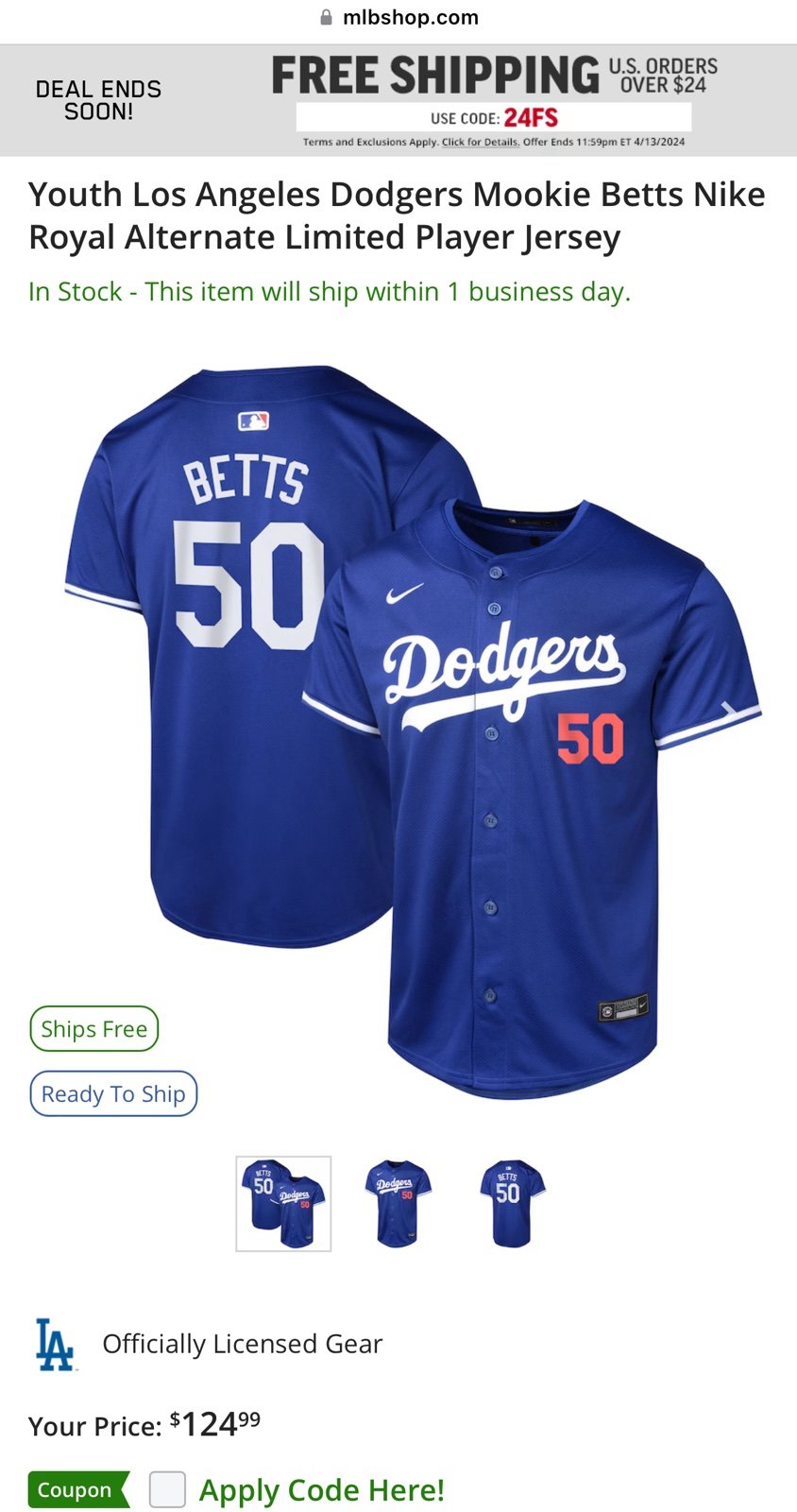 dodgers jersey