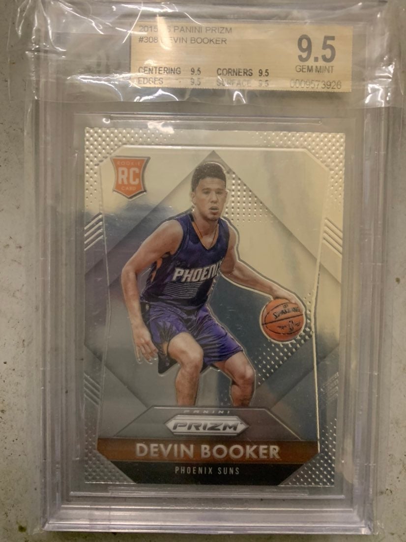 Devin Booker Rookie prizm base BGS Quad