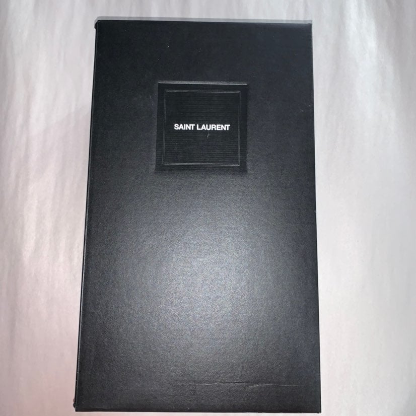 SAINT LAURENT empty shoe box DISPLAY