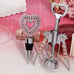 Signature Collection Pink Crystal Heart Bottle Opener And Stopper Set