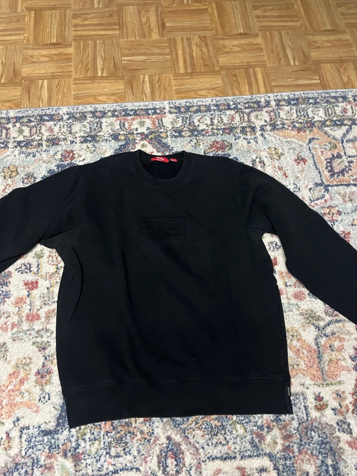 Supreme Cutout Logo Crewneck Natural Men's - SS20 - US