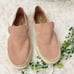 Toms Womens Sunset Slip On Pink Suede Slip On Comfort Flat Shoes Size 9
