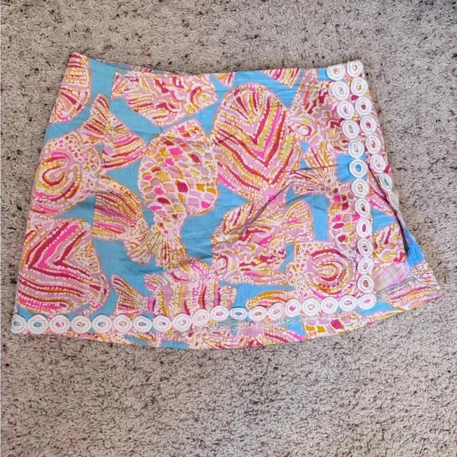 Lilly Pulitzer Lenore Skort Breakwater Blue Tini Bikini