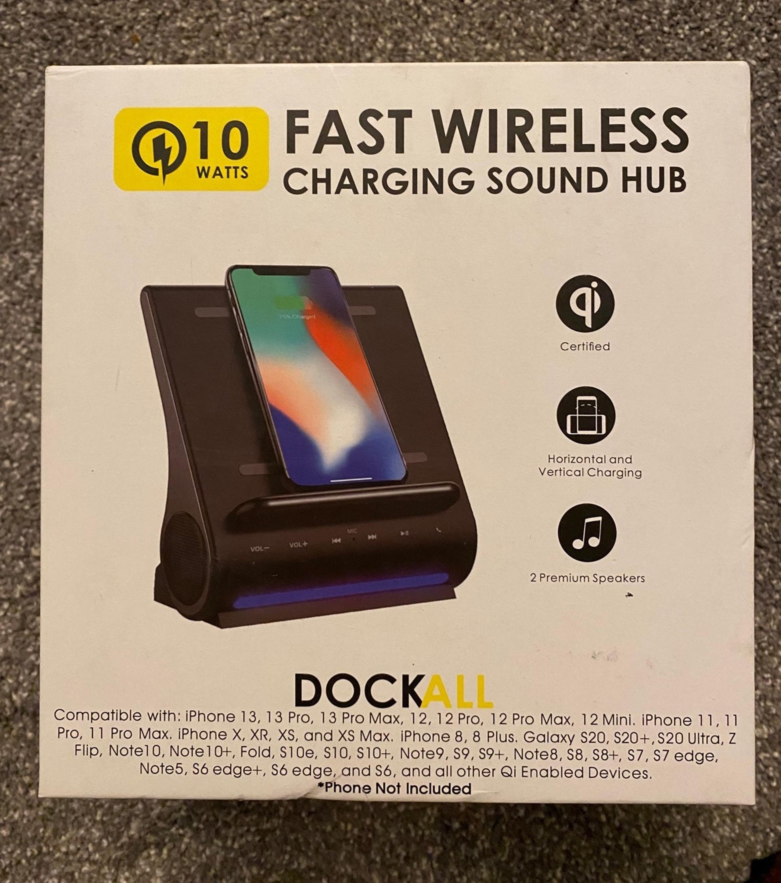 Fast wireless charging sound hub