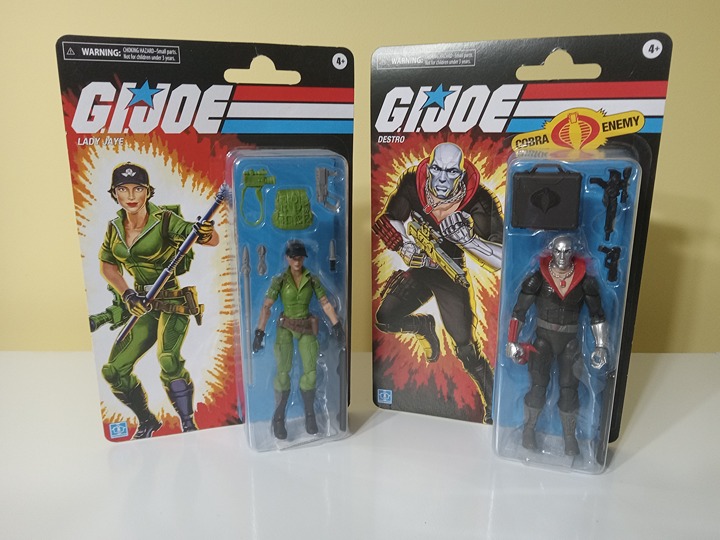 GI Joe Classified Retro-Carded Lady Jaye AND Destro