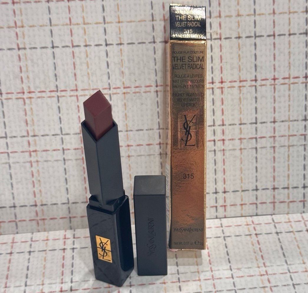 YSL The Slim Velvet Radical Matte Lipstick 315 Boundless Maroon