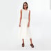 Tory Burch Ivory Lace Linen Dress