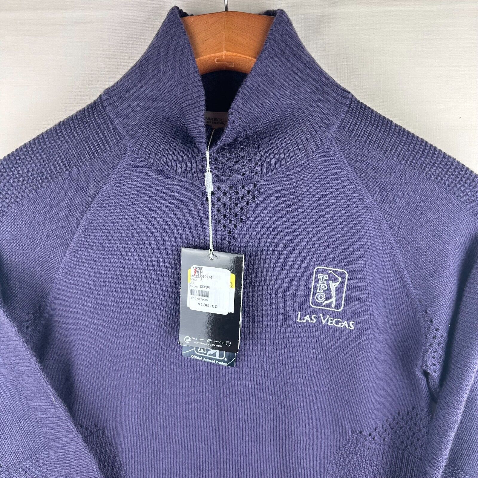 New Nike x TPC Las Vegas Women's Size S Performance Sweater Long Sleeve Wool