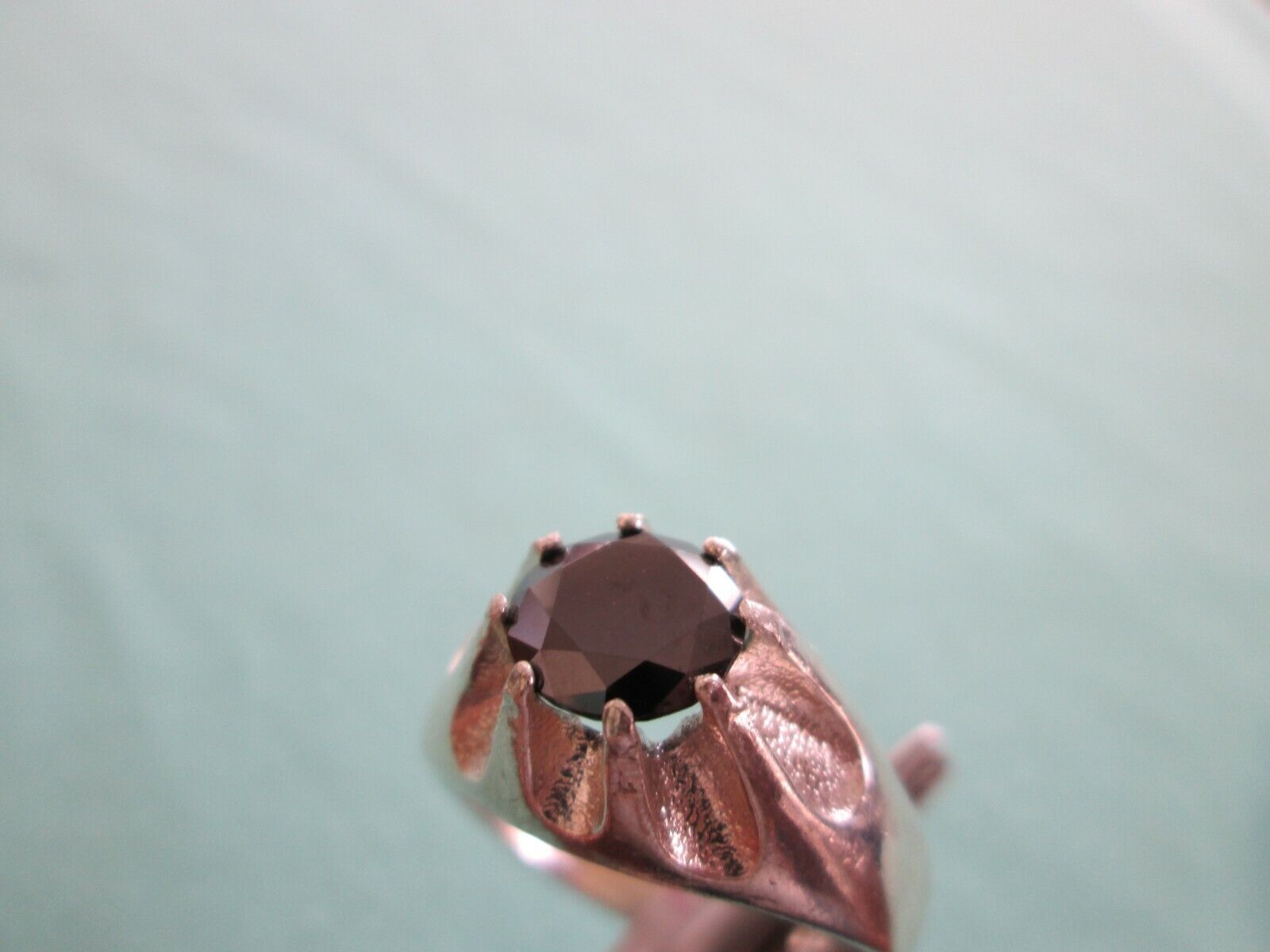 2.25ct MENS BLACK DIAMOND RING,APPRAISAL ,WEDDING RING,FREE DIA TESTER,SIZE 11.5