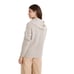 Madewell S Heather Mist Button-Shoulder Wool Ribbed Turtleneck Sweater OS38-12