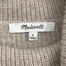 Madewell S Heather Mist Button-Shoulder Wool Ribbed Turtleneck Sweater OS38-12