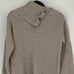 Madewell S Heather Mist Button-Shoulder Wool Ribbed Turtleneck Sweater OS38-12