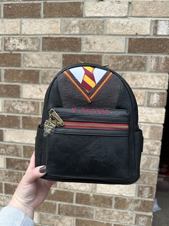 Loungefly Harry Potter Cosplay Robe And Tie Mini Backpack Gryffindor Uniform