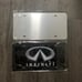 Infiniti black Brand New Front Vanity Metal Plate Frame Holder (2 Pack)