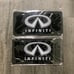Infiniti black Brand New Front Vanity Metal Plate Frame Holder (2 Pack)