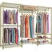 Portable Closet Wardrobe Heavy Duty Clothes Freestanding Metal Rack