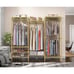 Portable Closet Wardrobe Heavy Duty Clothes Freestanding Metal Rack